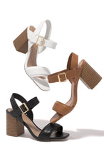 Load image into Gallery viewer, Heels Available In White, Black, And Tan 
