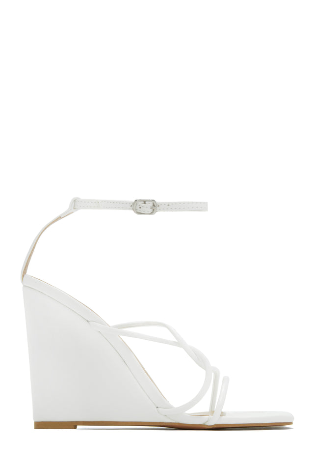 White wedge sandals hotsell with ankle strap