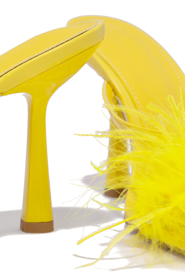 Load image into Gallery viewer, Yellow Slip On Heel 
