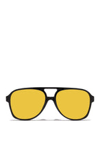 Load image into Gallery viewer, Black Frame with Yellow Lens Oversized Sunglasses
